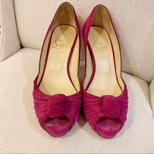 Christian Louboutin Greissimo 85 Hot Pink Suede